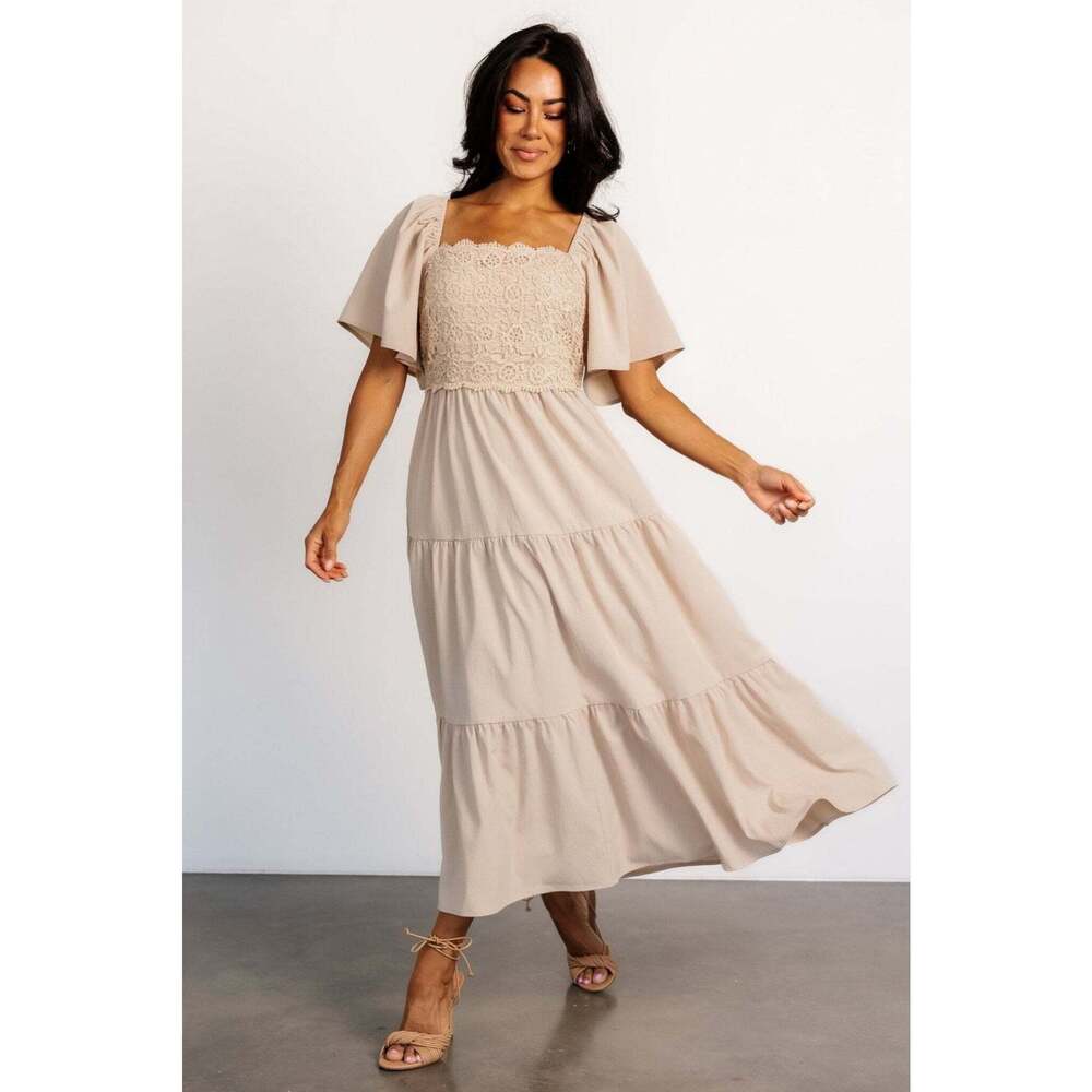 Baltic Born Fauna Lace Top Dress | Natural Size XLXL